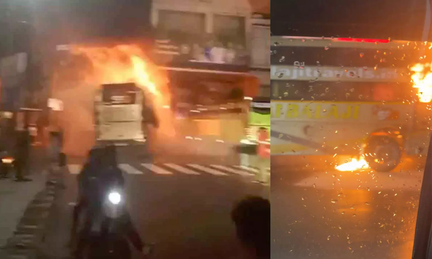 ఎస్ఆర్ నగర్ మెట్రో మూసి ఉన్న వేళలో.. మంటల్లో ట్రావెల్ బస్సు ఎస్ఆర్ నగర్ మెట్రో మూసి ఉన్న వేళలో.. మంటల్లో ట్రావెల్ బస్సు