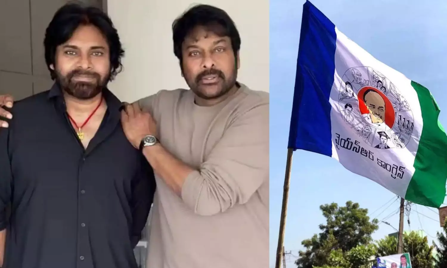 చిరంజీవి పవన్ మధ్యలో వైసీపీ !