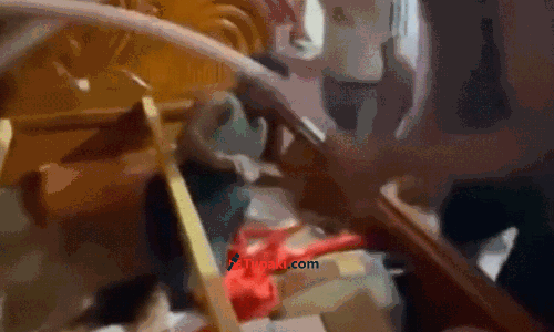 భార్య మంచంలో దాక్కొన్న ప్రియుడు... వైరల్  వీడియో!