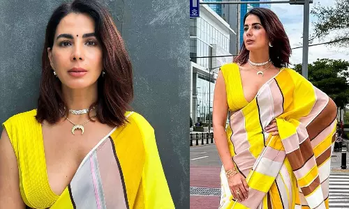 చీరకట్టులో హాట్ డోస్ పెంచిన కీర్తి కుల్హారి!