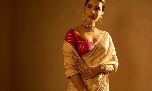 Raashi Khanna Promotes Telusu Kada In Her Stylish Way Raashi Khanna Promotes Telusu Kada In Her Stylish Way