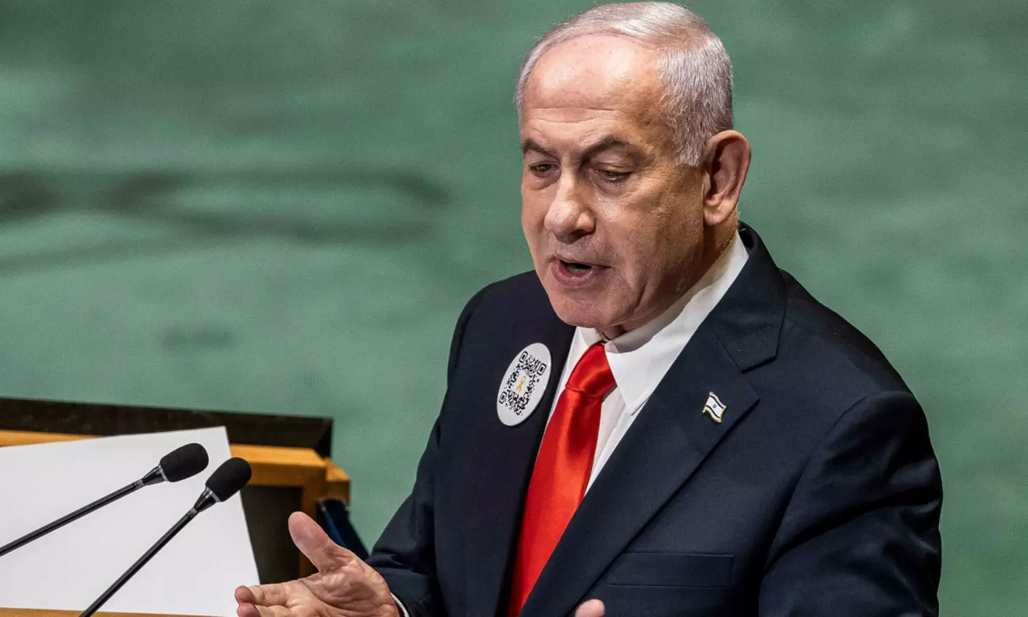 ఐరాసలో ఇజ్రాయెల్ ప్రధాని ప్రసంగానికి రెడీ.. అంతా బయటకు.. వైరల్ వీడియో