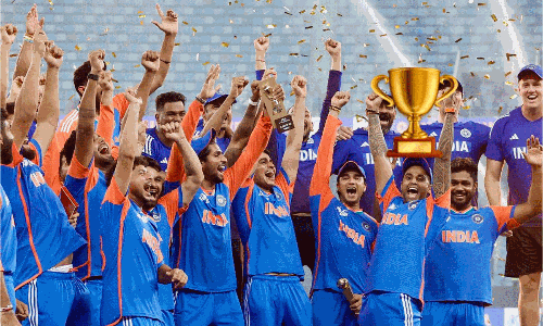 చేతిలో క‌ప్ లేదు కానీ.. ‘క‌ప్పొం’గేలా టీమ్ ఇండియా ఆట‌గాళ్ల సంబ‌రాలు