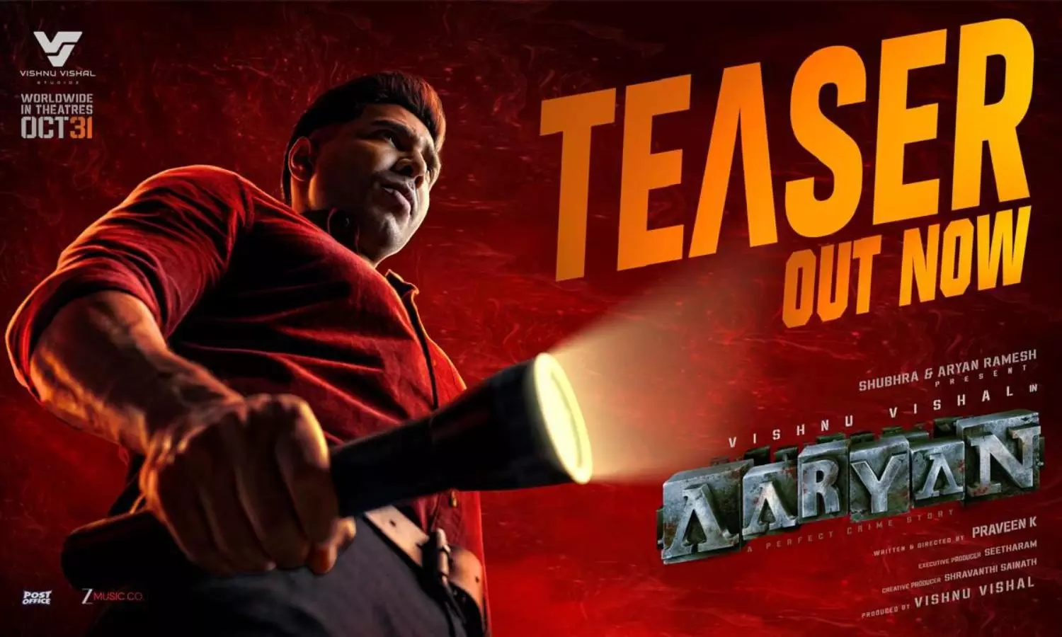 Vishnu Vishals Aaryan Teaser: Highly Engaging Thriller