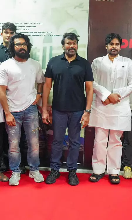 Mega Reunion: Pawan Kalyan and Team Celebrate ‘They Call Him OG’ Special Screening