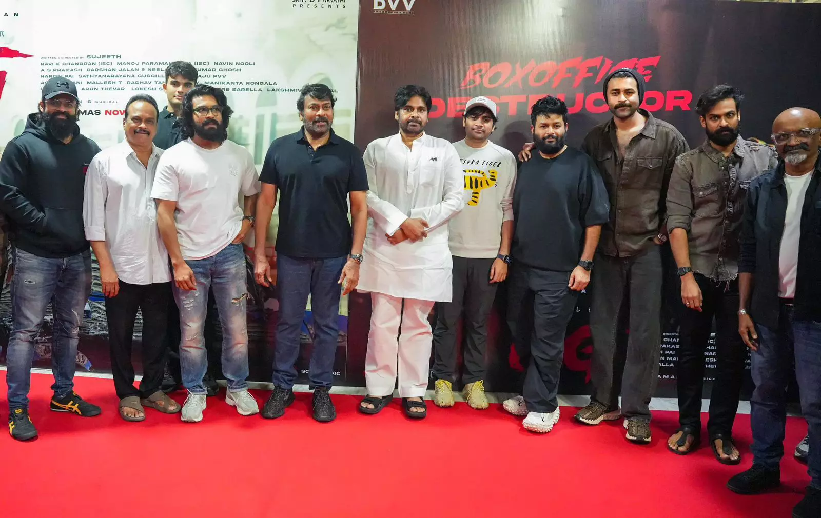 Mega Reunion: Pawan Kalyan and Team Celebrate ‘They Call Him OG’ Special Screening