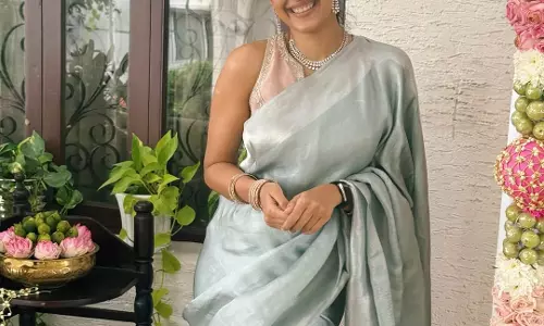 Niharika Konidela: Ethereal Grace in Silver Saree