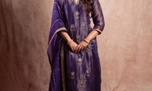 Ritika Nayak Steals Hearts with Her Purple Charm