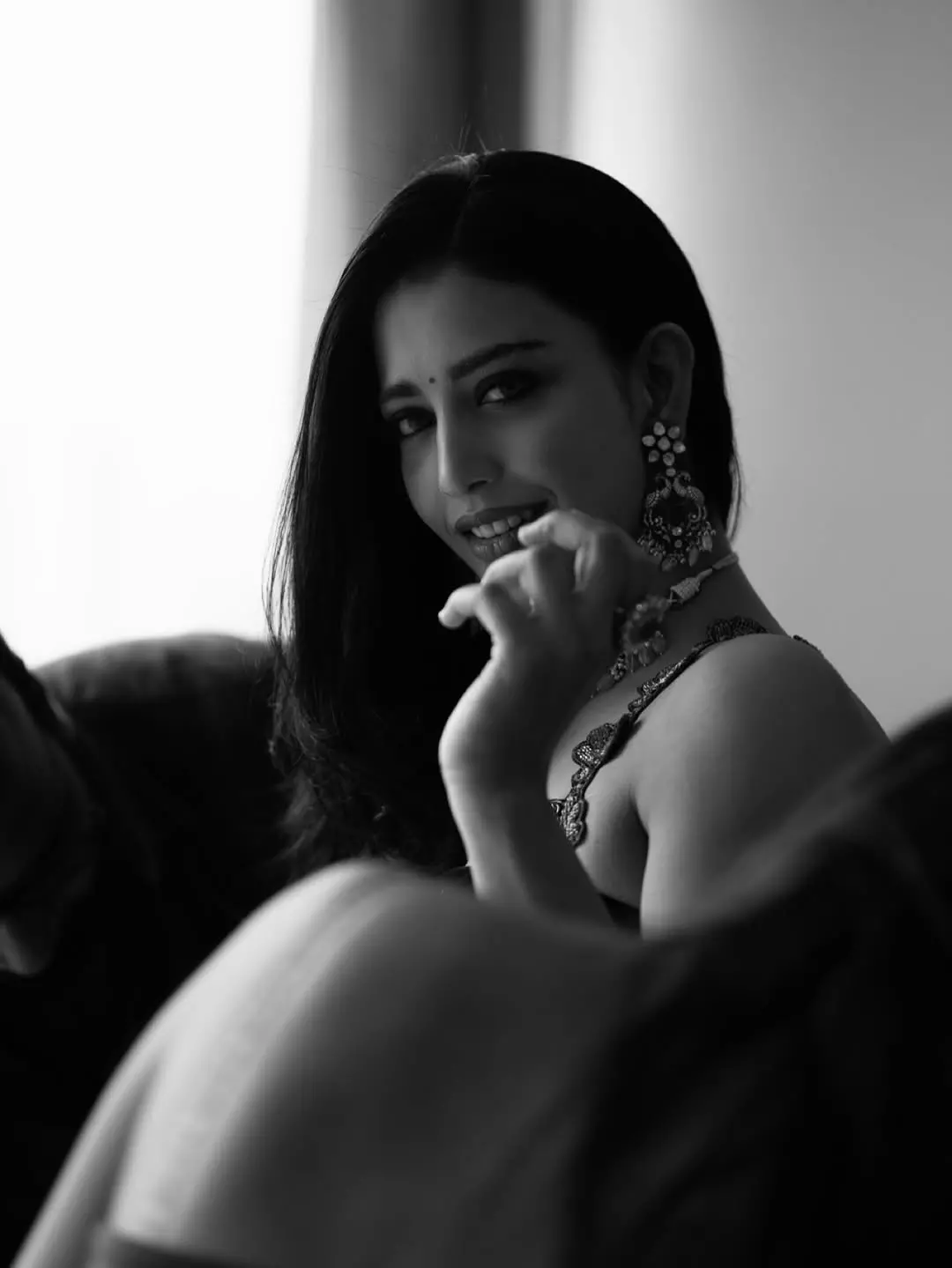 Daksha Nagarkar Stuns Fans With Monochrome Lehenga Glow