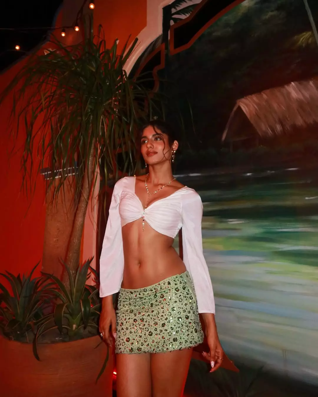 Trisha Shetty Turns Bali Night Into Glitter Drama