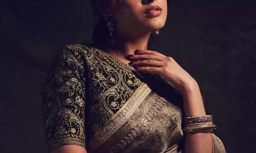 Priyanka Mohan Shares Festive Wishes in Dazzling Saree