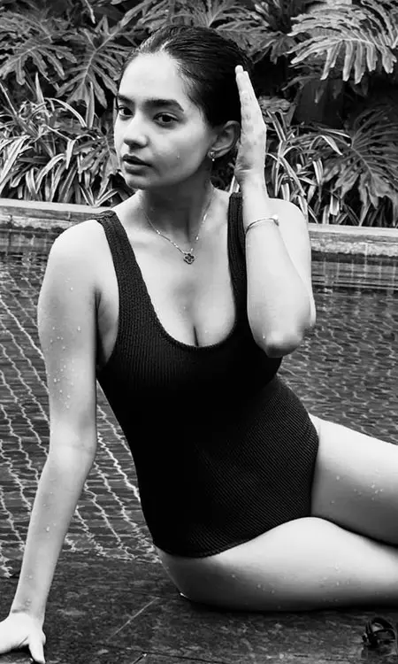 Anushka Shares Poolside Moment in Swim Suit