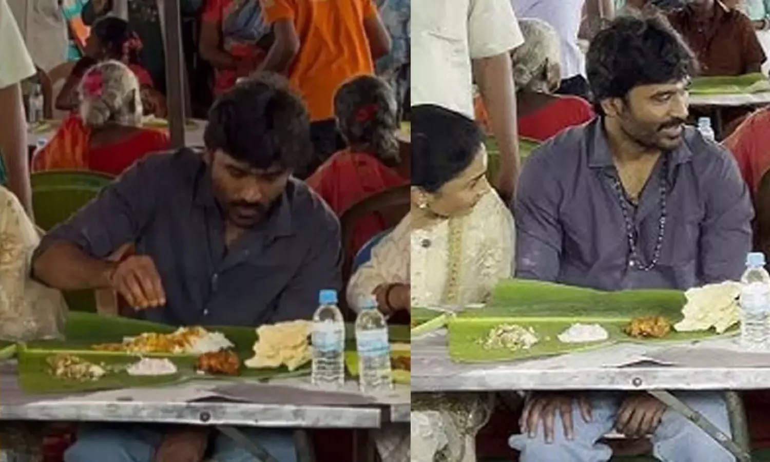 నాన్ వెజిటేరియన్ మధ్యలో వెజ్ హీరో! నాన్ వెజిటేరియన్ మధ్యలో వెజ్ హీరో!