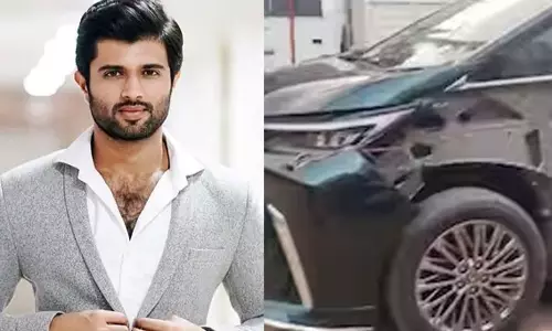 దేవ‌ర‌కొండ కార్ ప్ర‌మాదానికి కార‌ణ‌మైన వాడు ప‌రారీ