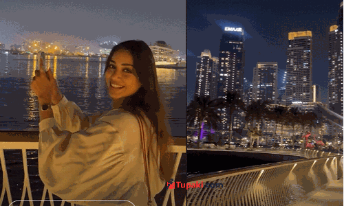 దుబాయ్ లో ఫ్రెండ్స్ తో హీరోయిన్ బ్యాచిల‌రేట్?