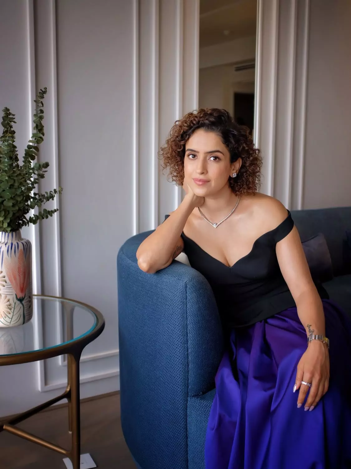 Elegance, Curled to Perfection: Sanya Malhotra’s Regal Look Stuns Again
