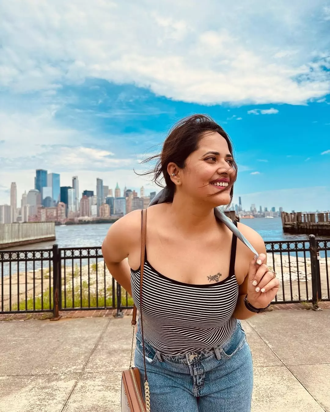 Anasuya’s Effortless Amazing Vibes: Casual Chic by the Waterfront