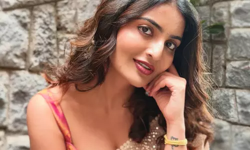 Ananya Nagalla Glows in Colorful Saree by Vaarahi Silks Ananya Nagalla Glows in Colorful Saree by Vaarahi Silks