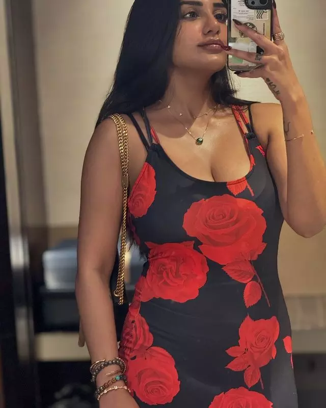 Bandaru Supritha Stuns in Red: Selfie Goals & Style Inspiration!” Bandaru Supritha Stuns in Red: Selfie Goals & Style Inspiration!”