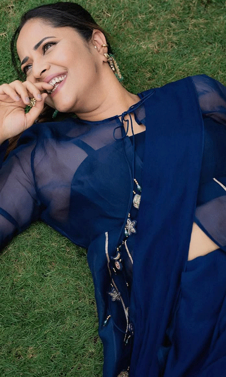 Anasuya Bharadwaj Looks Lovely in Blue