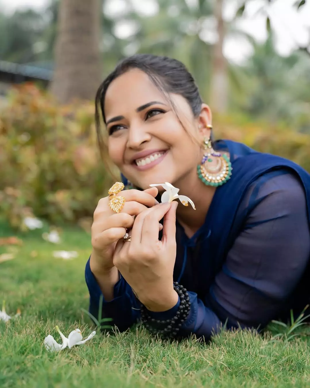 Anasuya Bharadwaj Looks Lovely in Blue Anasuya Bharadwaj Looks Lovely in Blue