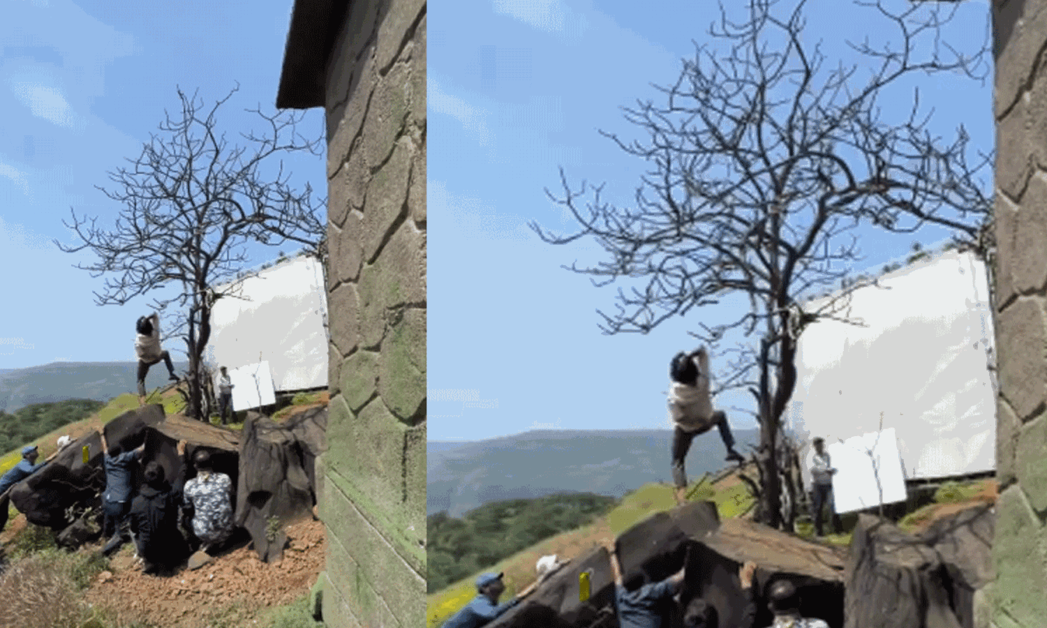 పెద్ది చరణ్.. లోయ దగ్గర రిస్కీ స్టెప్!