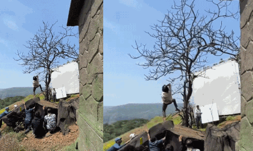 పెద్ది చరణ్.. లోయ దగ్గర రిస్కీ స్టెప్!