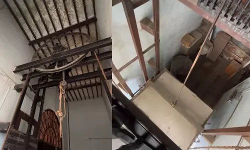 ఆశ్చర్యాన్ని గొలుపుతున్న నిజాం కాలం నాటి లిఫ్ట్.. ఇది ఎలా పని చేస్తుందంటే..?
