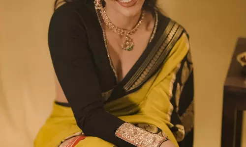 Sapthami Gowda Love For Silk Sarees