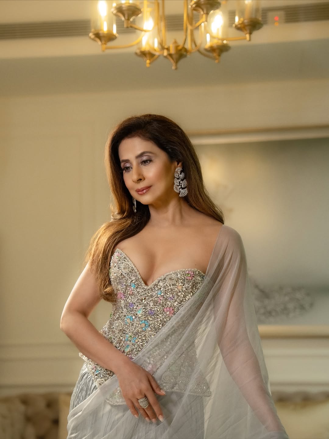 Urmila Matondkar Dazzles in Glitter and Glamour at Diwali Bash