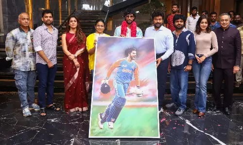 తిలక్ వర్మ కటౌట్ తో మెగాస్టార్ బిగ్ సర్‌ప్రైజ్