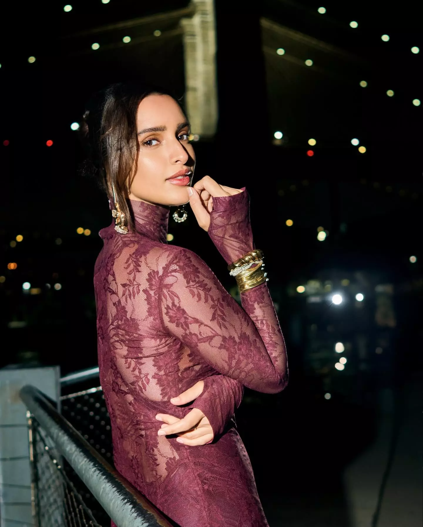 Triptii Dimri Mesmerizing Night Photo