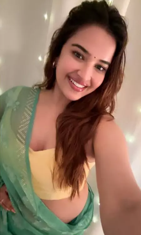 Poojitha Ponnada Wishes Fans a Happy Diwali with Her Charming Smile