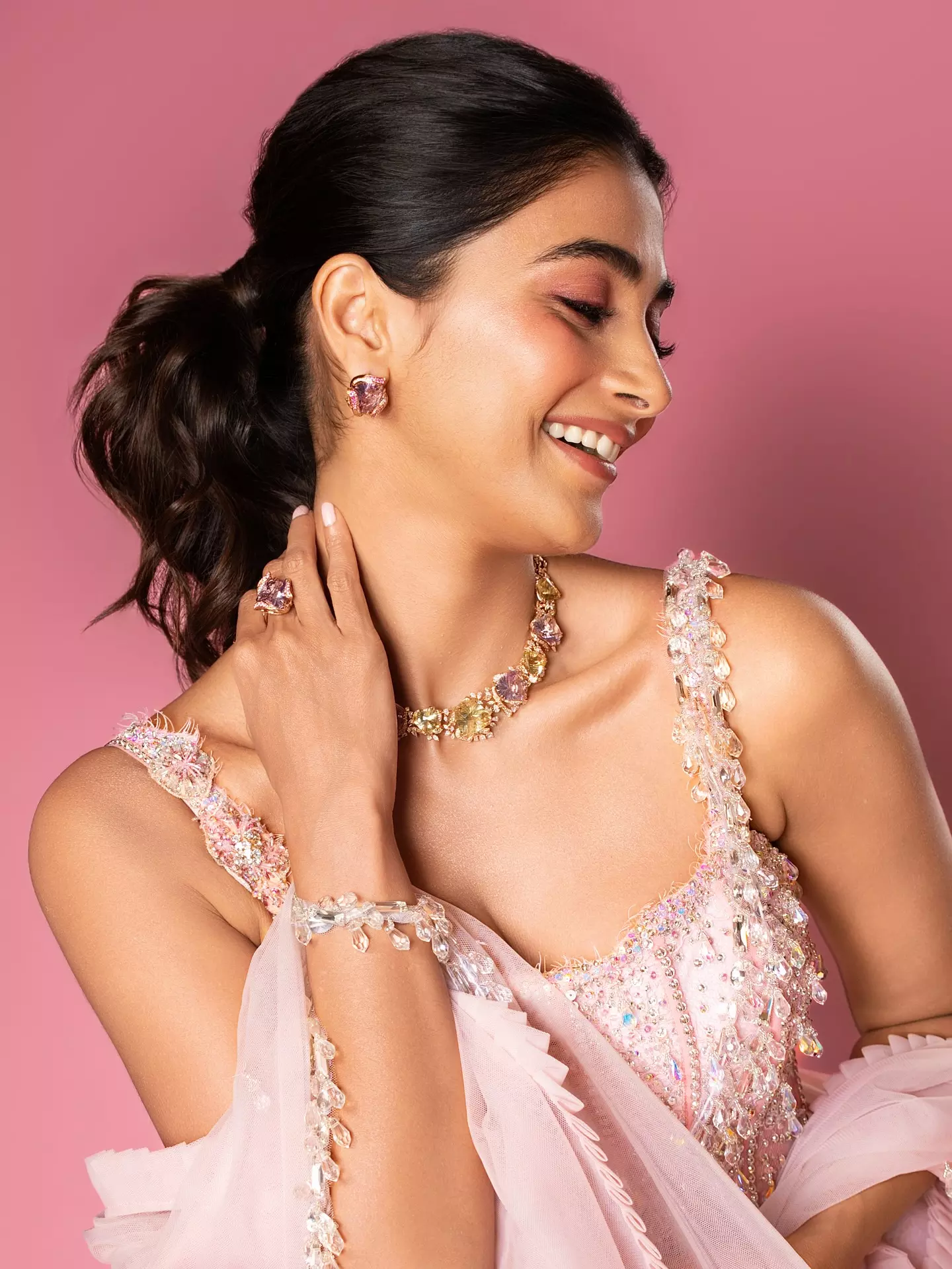 Pooja Hegde Shines in Pink as She Brings in Her Birthday