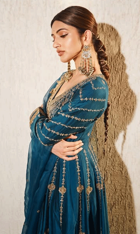 Sreeleela Glows in Festive Blue