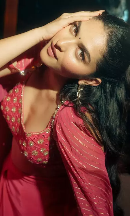 Kayadu Lohar shines in her festive look