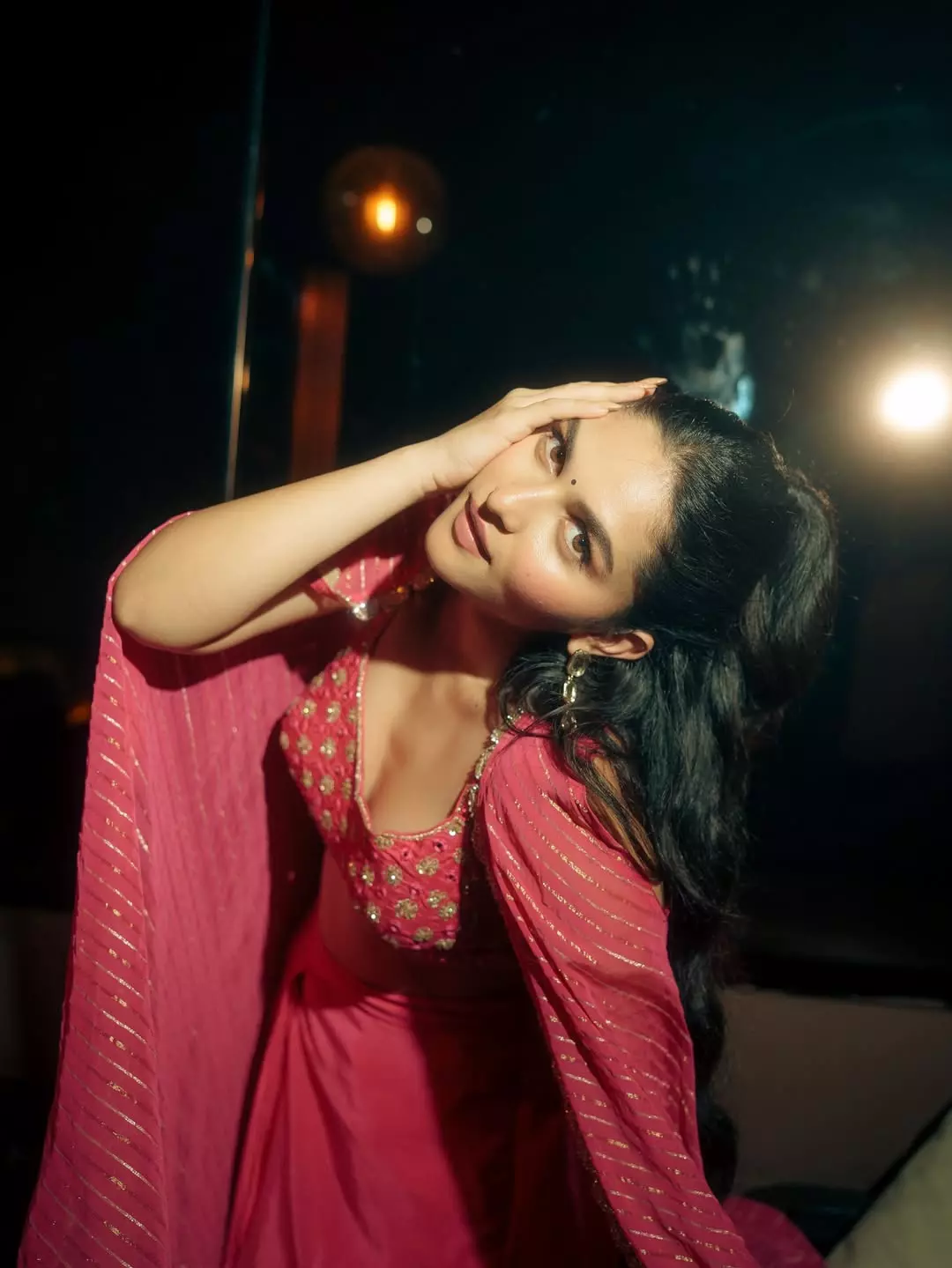 Kayadu Lohar shines in her festive look