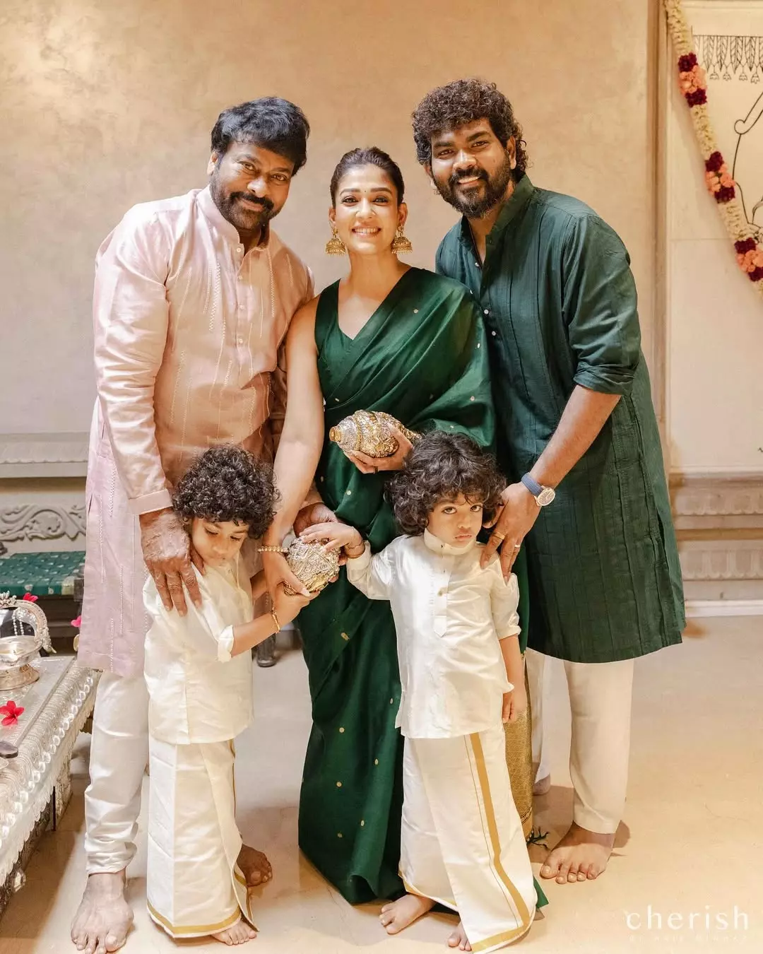 Chiranjeevi, Rana and Sreeleela Attend Nayanthara-Vignesh Shivan’s Diwali Bash