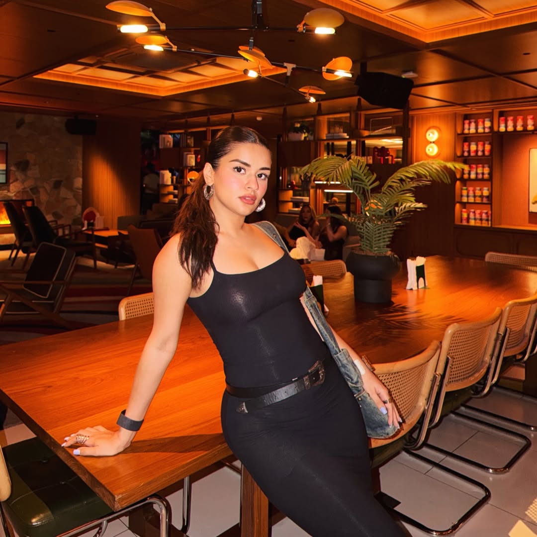 Avneet Kaur Stuns In Chic Black Dress