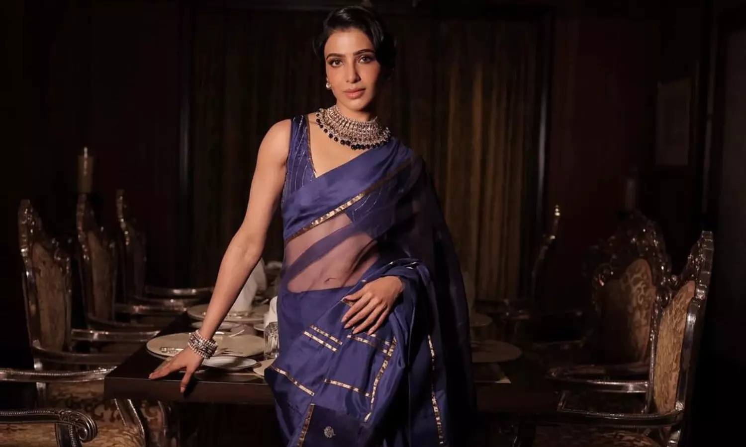 చీరకట్టులో సమంత హొయలు! చీరకట్టులో సమంత హొయలు!