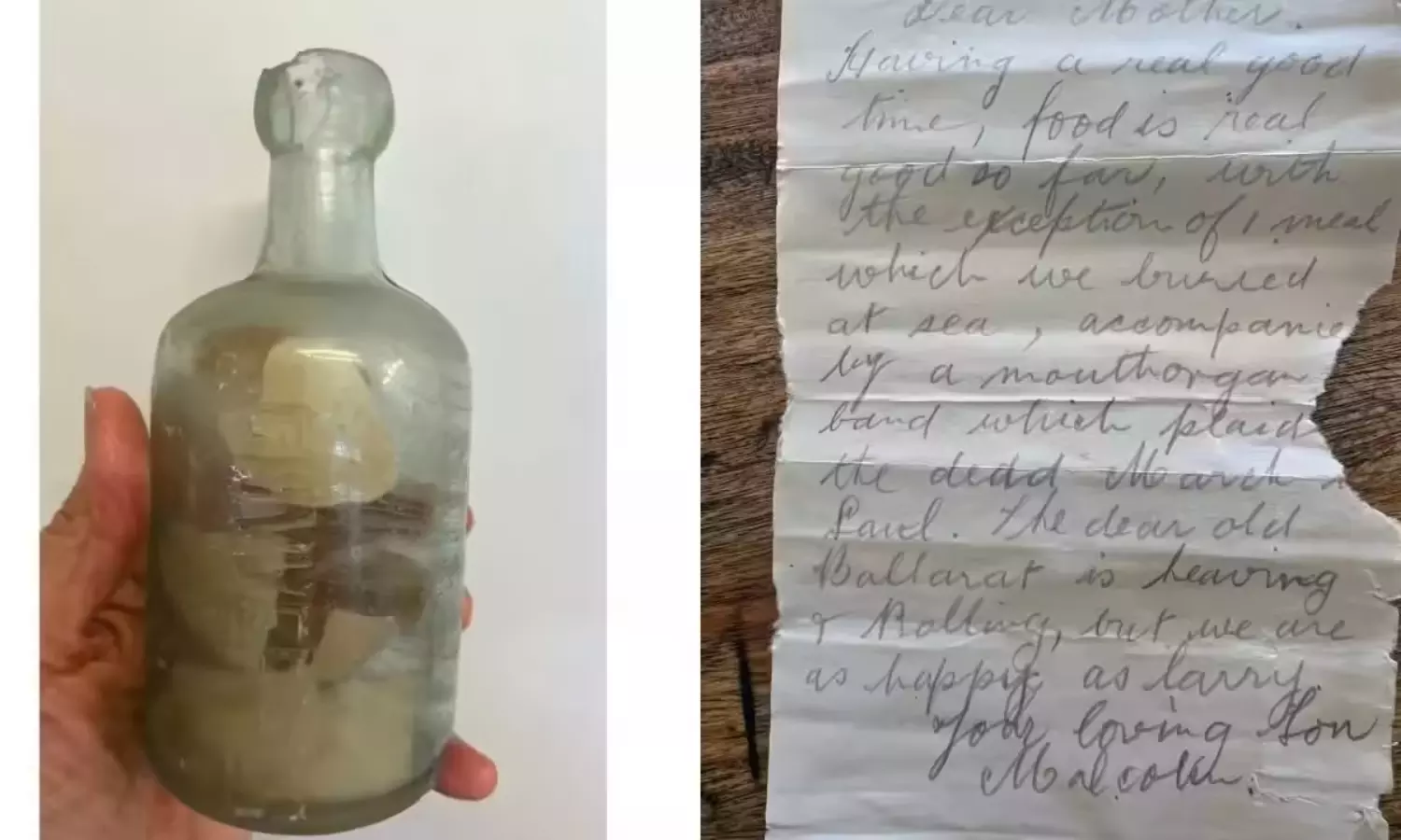 బీచ్‌ లో సీసా.. లోపల లేఖ.. తెరపైకి వందేళ్ల క్రితం విషయం!