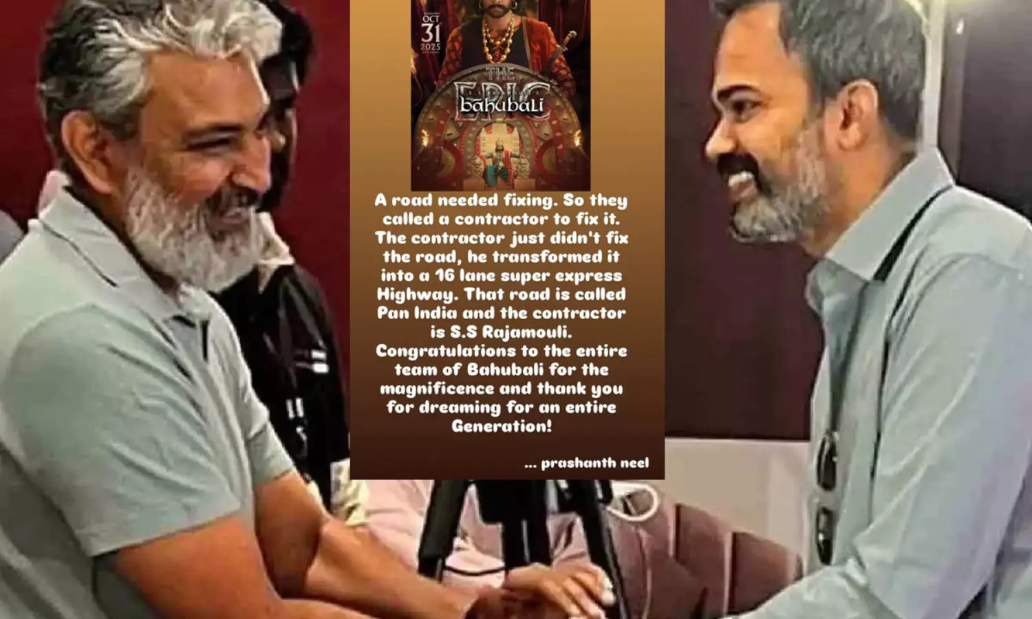 ఆ కాంట్రాక్టర్ రాజమౌళి... జక్కన్న గురించి ప్రశాంత్ నీల్ ఆ కాంట్రాక్టర్ రాజమౌళి... జక్కన్న గురించి ప్రశాంత్ నీల్