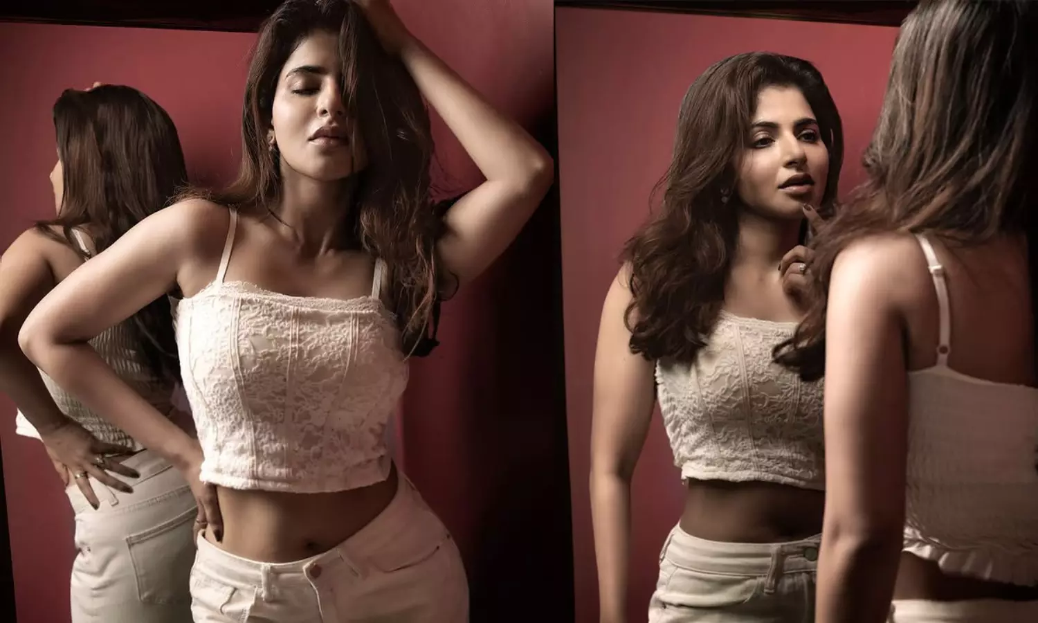 మత్తెక్కించే కళ్ళతో ఆకట్టుకుంటున్న ఐశ్వర్య మీనన్! మత్తెక్కించే కళ్ళతో ఆకట్టుకుంటున్న ఐశ్వర్య మీనన్!