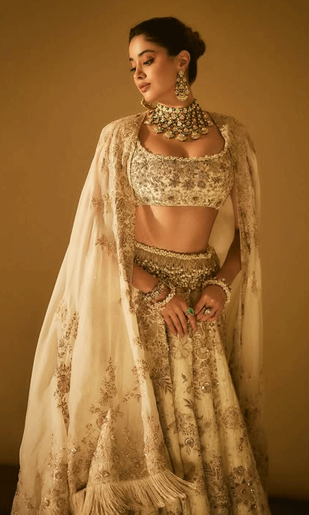 janhvi kapoor – timeless beauty in ivory elegance