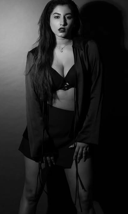 Vishnupriya Bhimeneni Shares Striking Black-and-White Photo