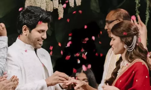 అల్లు శిరీష్‌-న‌య‌నిక నిశ్చితార్థ వీడియో