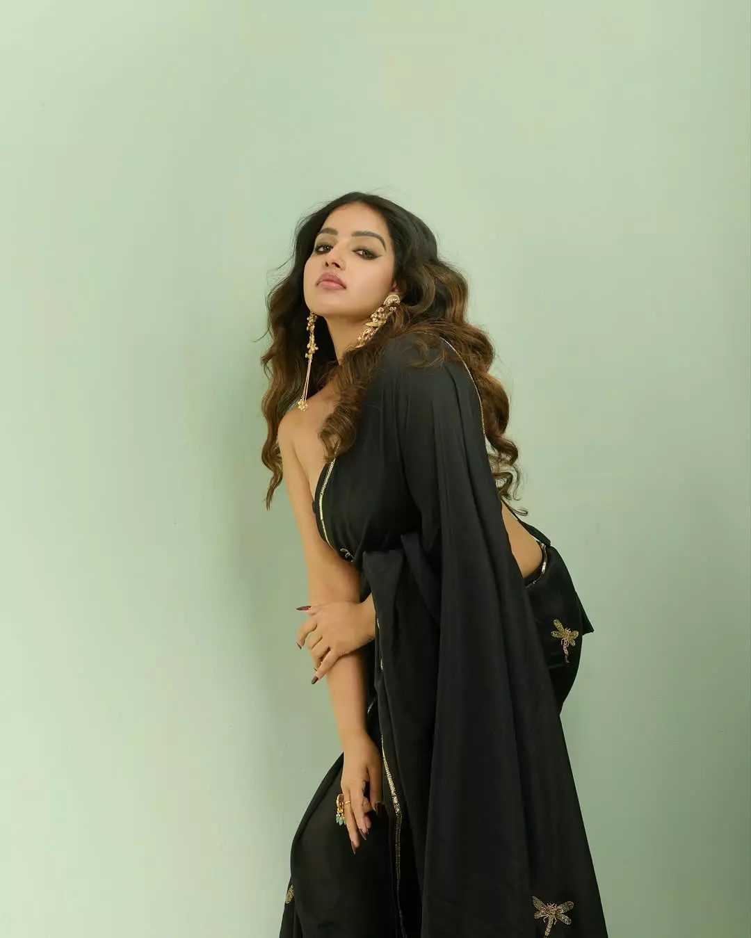 Malavika C Menon Redefines Classic Beauty In Black Saree