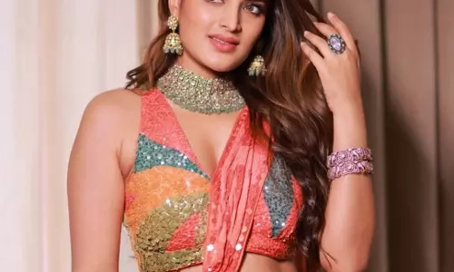 Nidhhi Agerwal Stuns in Elegant Saree
