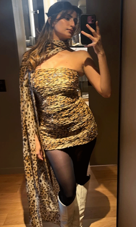 Palak Tiwari Stuns in Leopard-Print Mini Dress, Defines Wild Glamour