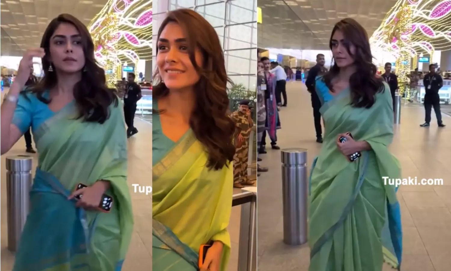 ముంబై ఎయిర్పోర్టులో మెరిసిన మృణాల్ .. లుక్ అదుర్స్!
